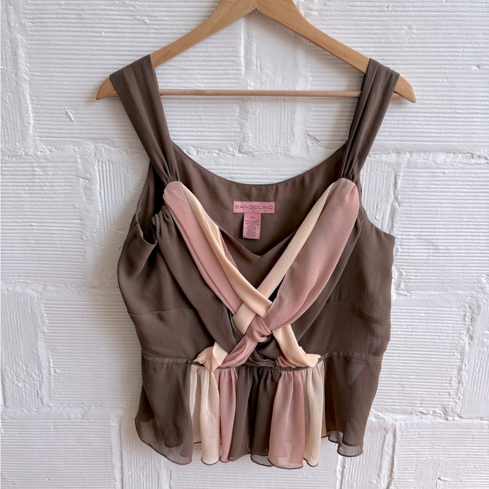 Bandolino plaited tank top